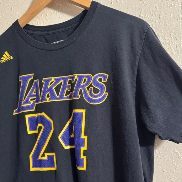 Adidas Lakers Black T-Shirt - Picture 4 of 8
